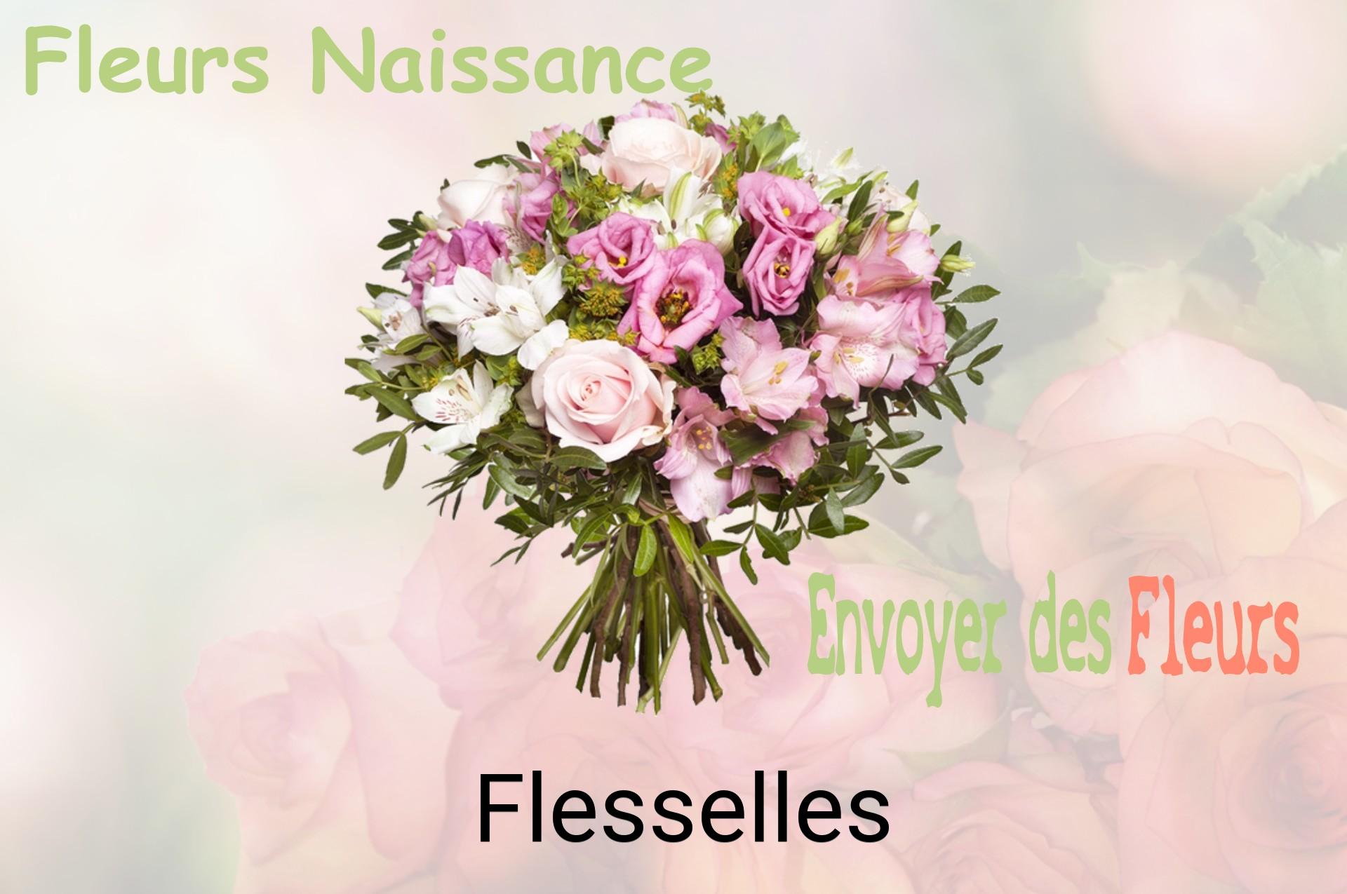 Bouquet de fleurs de naissance livré à Flesselles