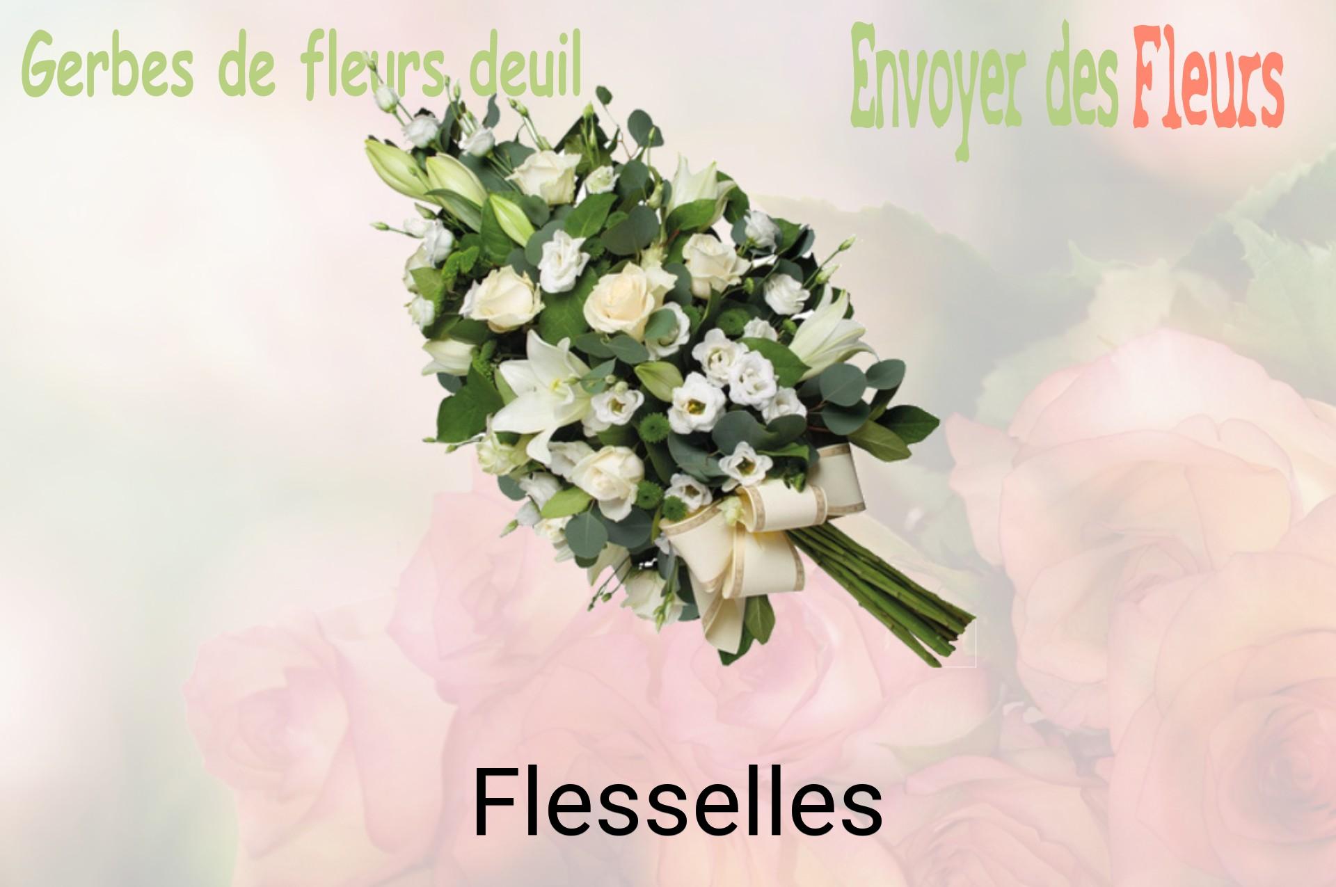 Gerbe de fleurs de deuil livrée à Flesselles